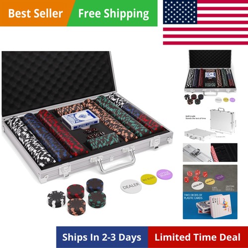 500 pcs black poker chips - 500,