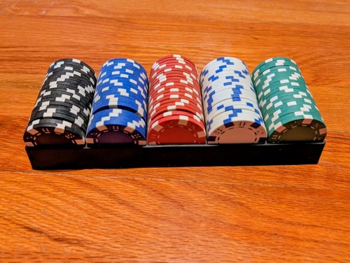 100 piece poker chips - 100,