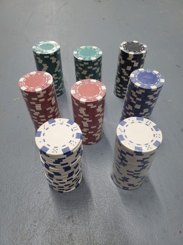 200 poker chips set 5 - pc, 11.5