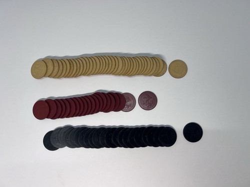 Vintage clay poker chips set - poker,