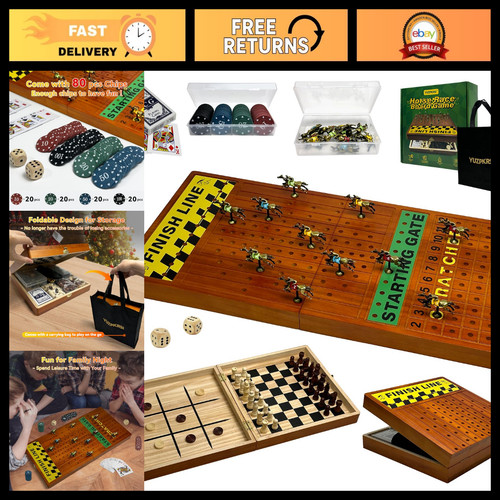 Foldable horse race board - foldable,