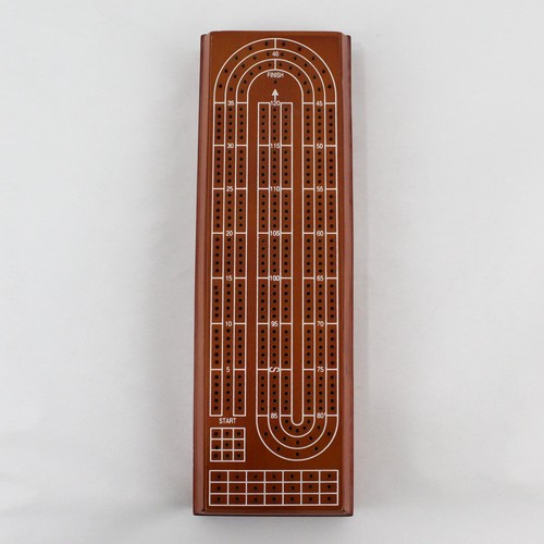 Wood cribbage board with poker - wood,