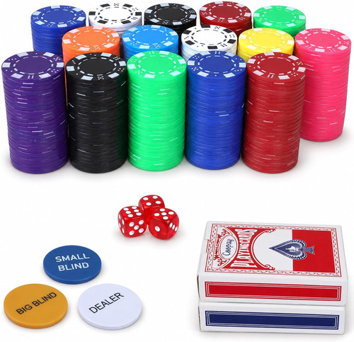 500 pcs poker chips set - poker,