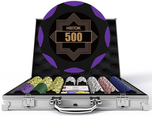 Heitok 500 pcs poker - 500, chips